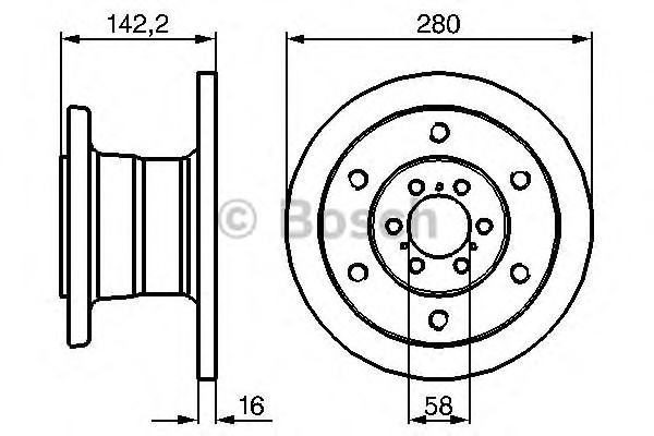 Диск тормозной BOSCH 0986478649