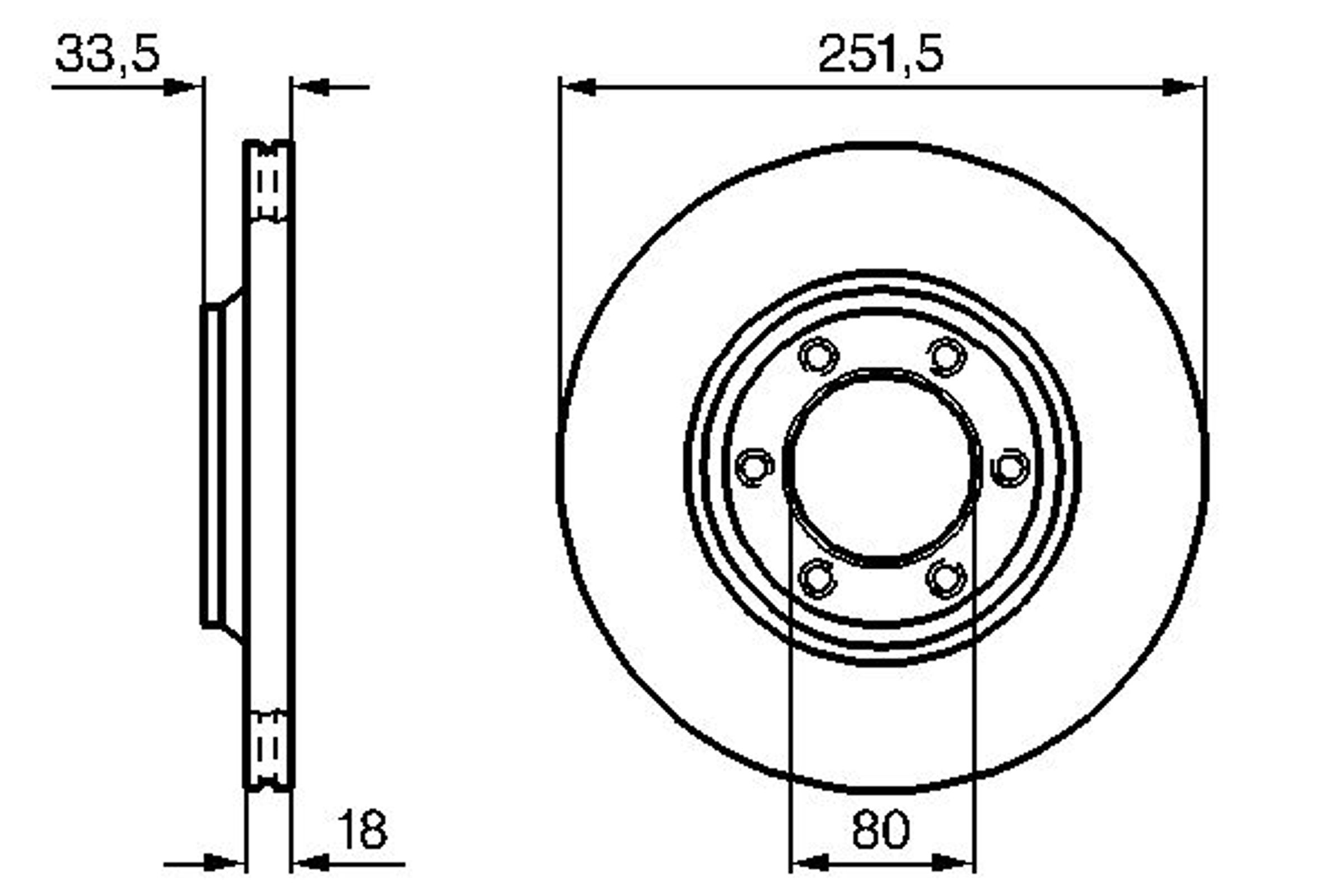 Диск тормозной BOSCH 0986478658