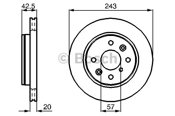 Тормозной диск BOSCH 0986478659