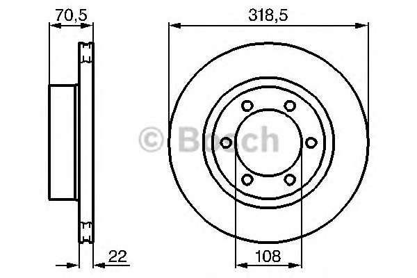 Тормозной диск BOSCH 0986478698