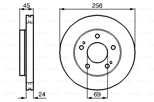 Тормозные диски BOSCH 0986478708