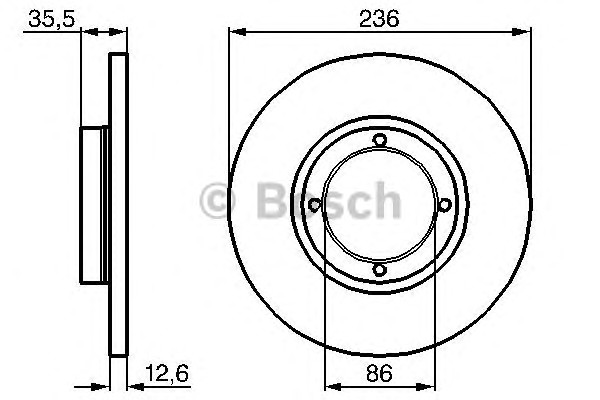 Тормозные диски BOSCH 0986478712