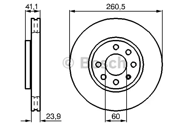 0986478730 BOSCH Тормозные диски