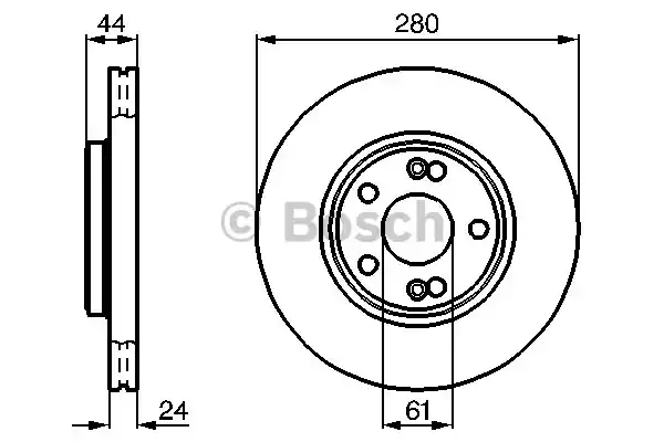 0986478734 BOSCH Тормозные диски