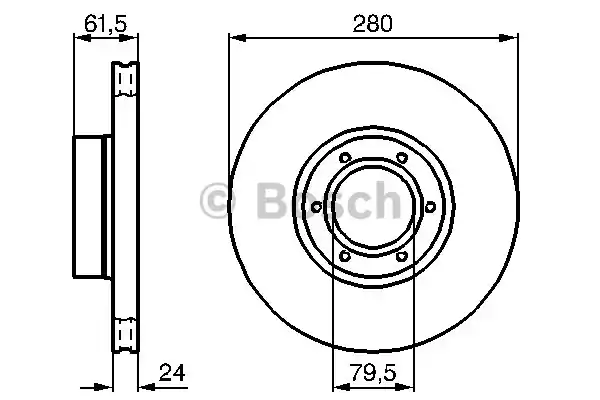 Тормозной диск BOSCH 0986478745