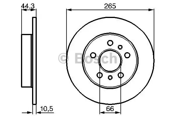 0986478757 BOSCH Тормозные диски