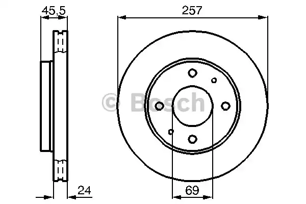 Тормозной диск BOSCH 0986478774