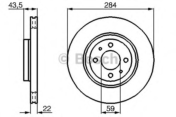 0986478810 BOSCH Тормозные диски