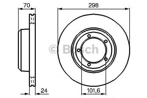 Тормозной диск BOSCH 0986478824