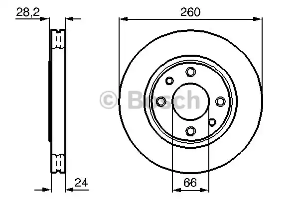 0986478830 BOSCH Тормозные диски