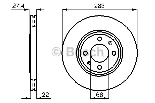 Тормозные диски BOSCH 0986478834