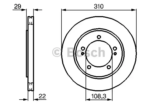 Тормозной диск BOSCH 0986478839