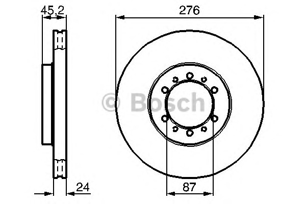 Тормозные диски BOSCH 0986478844