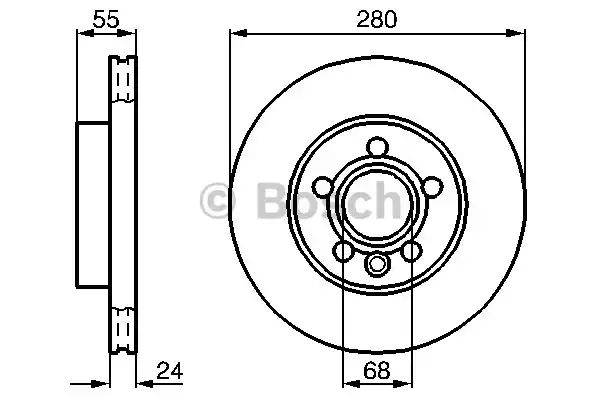 0986478846 BOSCH Тормозные диски