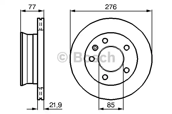 0986478849 BOSCH Тормозные диски