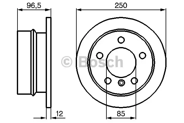 0986478863 BOSCH Тормозные диски