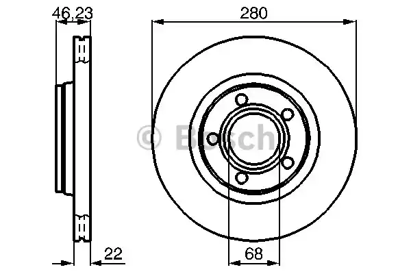 Тормозные диски BOSCH 0986478869