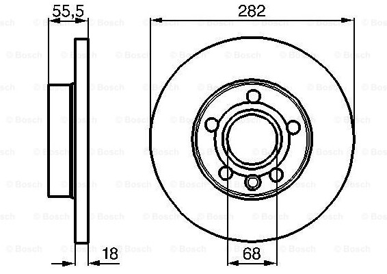 Тормозные диски BOSCH 0986478870