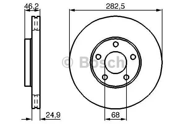 Тормозные диски BOSCH 0986478872