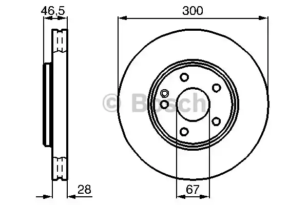 Тормозные диски BOSCH 0986478876