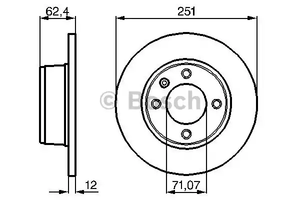 Тормозные диски BOSCH 0986478879