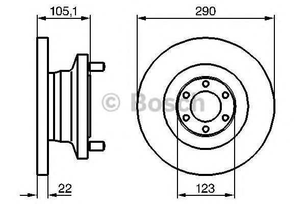 Тормозной диск BOSCH 0986478885