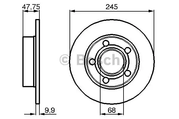 0986478888 BOSCH Тормозные диски