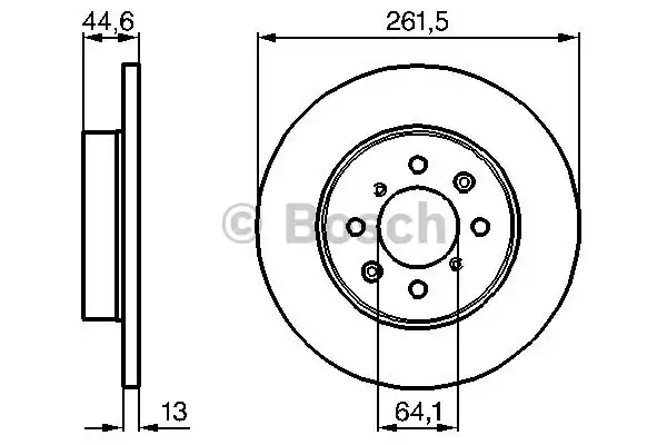 0986478889 BOSCH Тормозные диски