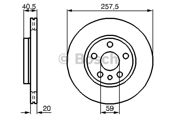 0986478896 BOSCH Тормозные диски