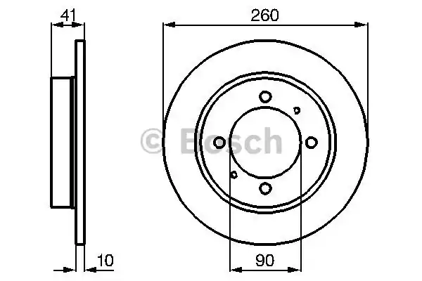 0986478898 BOSCH Тормозные диски