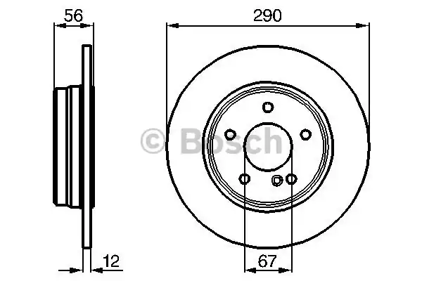 0986478899 BOSCH Тормозные диски