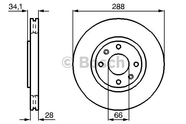 Тормозные диски BOSCH 0986478980