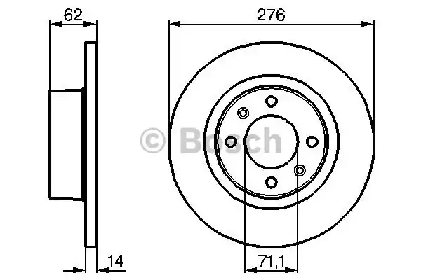 Тормозные диски BOSCH 0986478981