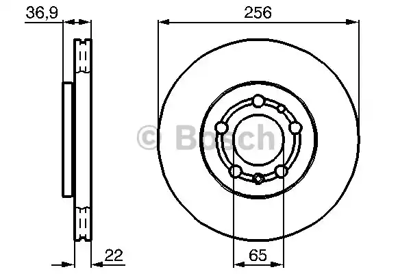 Тормозной диск BOSCH 0986478988