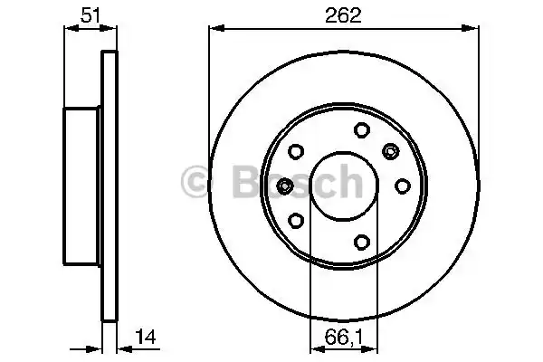 Тормозные диски BOSCH 0986478991