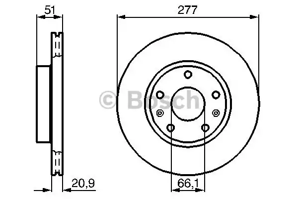 0986478992 BOSCH Тормозные диски