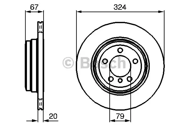 Тормозные диски BOSCH 0986479004