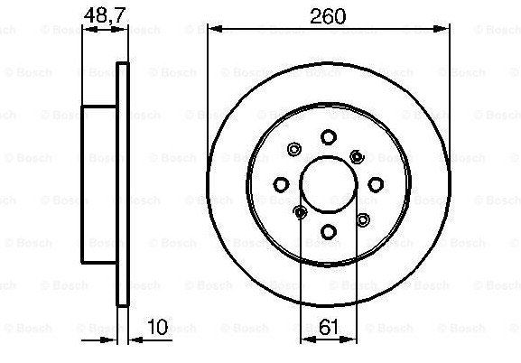 Тормозные диски BOSCH 0986479014