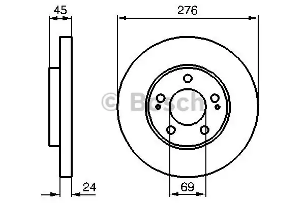 Тормозные диски BOSCH 0986479035