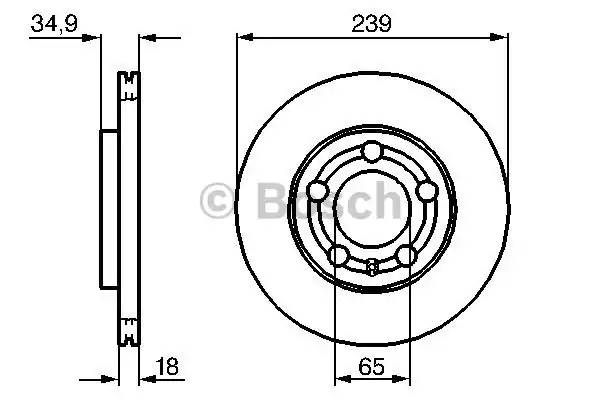 Тормозные диски BOSCH 0986479036