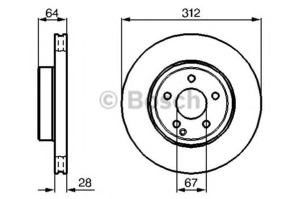 Тормозные диски BOSCH 0986479040