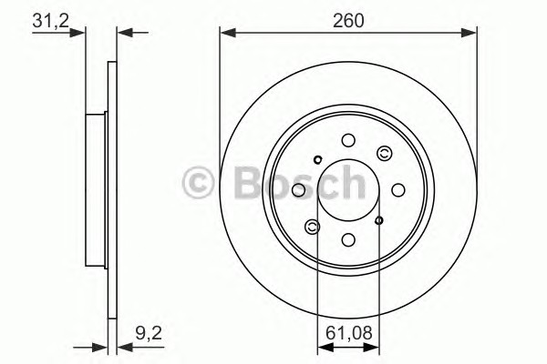 Тормозные диски BOSCH 0986479051