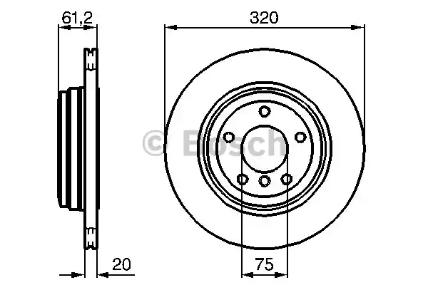 Тормозные диски BOSCH 0986479056