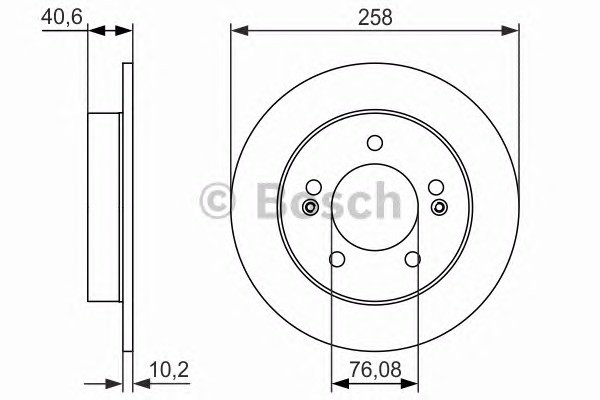 0986479059 BOSCH Диск тормозной