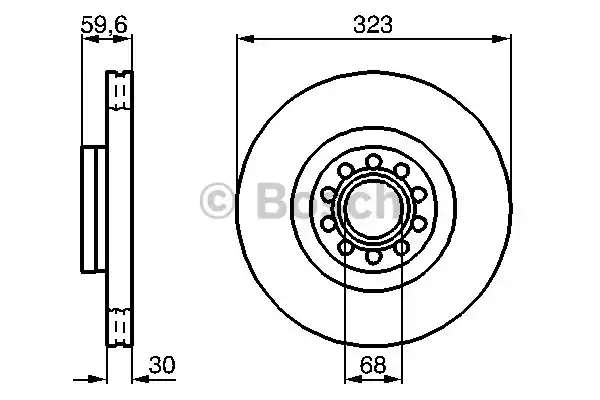 0986479060 BOSCH Тормозные диски