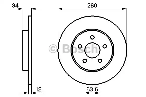 Тормозные диски BOSCH 0986479068