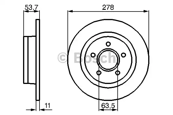 Тормозной диск BOSCH 0986479070