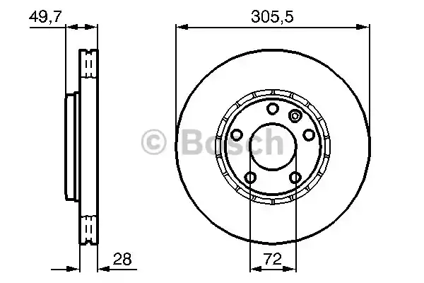 Тормозные диски BOSCH 0986479078