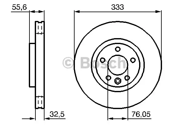 Тормозной диск BOSCH 0986479096