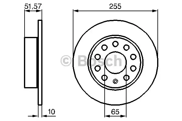 0986479099 BOSCH Тормозные диски